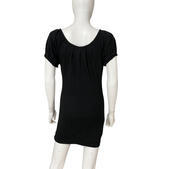 Express Black Short Sleeves Stretch Dress - Picture 4 of 9
